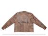 New Men Shirt Brown Handmade Lambskin Leather Stylish Real Soft Party Casual Fit