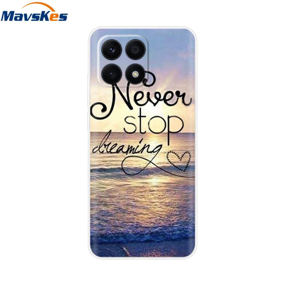 For Honor X8a 2023 Case 4G Funda Clear Soft Silicone TPU Phone Cover Case for Honor X8a Cover HonorX8a X 8a CRT-LX1 Bumper Coque