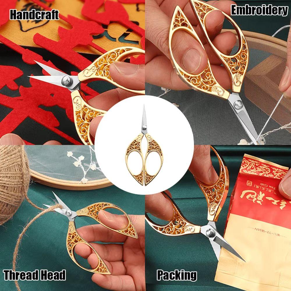Stainless Steel Sewing Scissors Vintage Style Small Hand Scissors  Embroidery