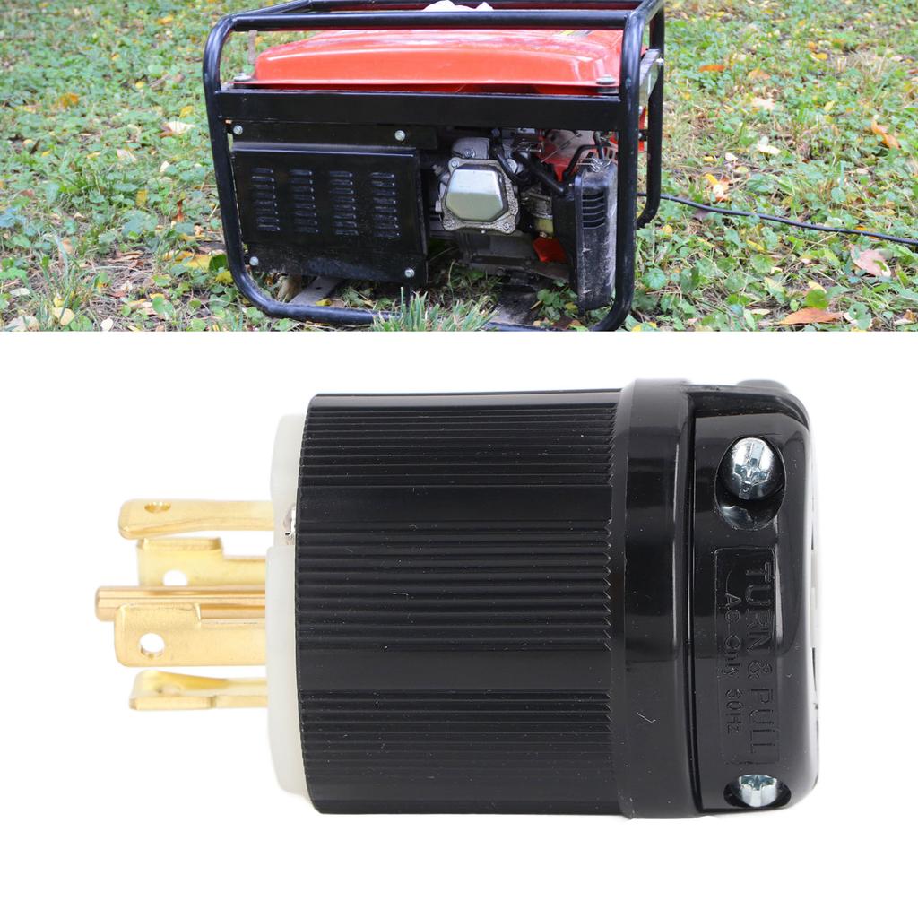 Generator Verriegelungsstecker 4-polig 5-adrig 30A 120/208V Universeller Drehverschluss-Adapter L21‑30P für Maschine