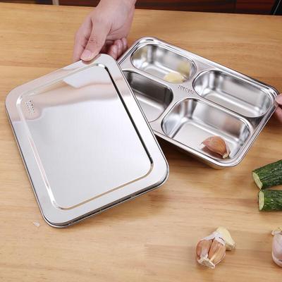 304 Stainless Steel Divided Lunch Box