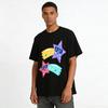Cute Star Sunglasses Print Kids T-Shirt Fun Meteor Pattern Casual Breathable Top For Boys Girls Pure cotton T-shirt