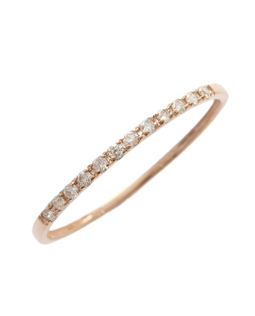 18K PG Diamond Ring KAR490PG07 [D Collection] 0.08ct #07