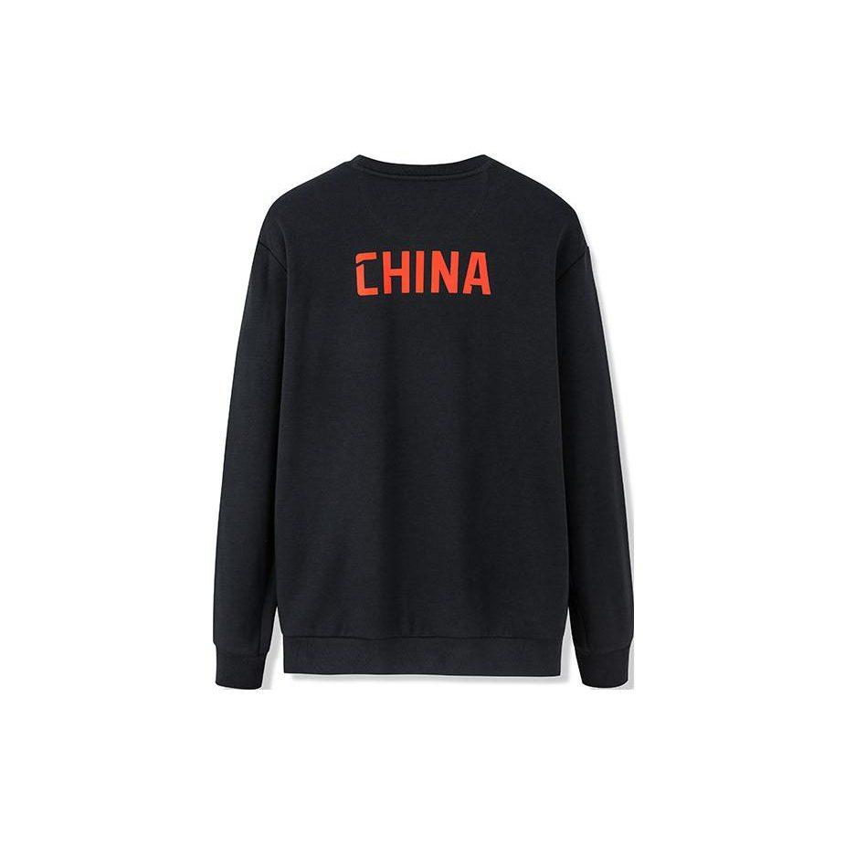 Anta Variety Training Collection Sweatshirts Men's Black Crew Neck Thickened Regular 152247748-3