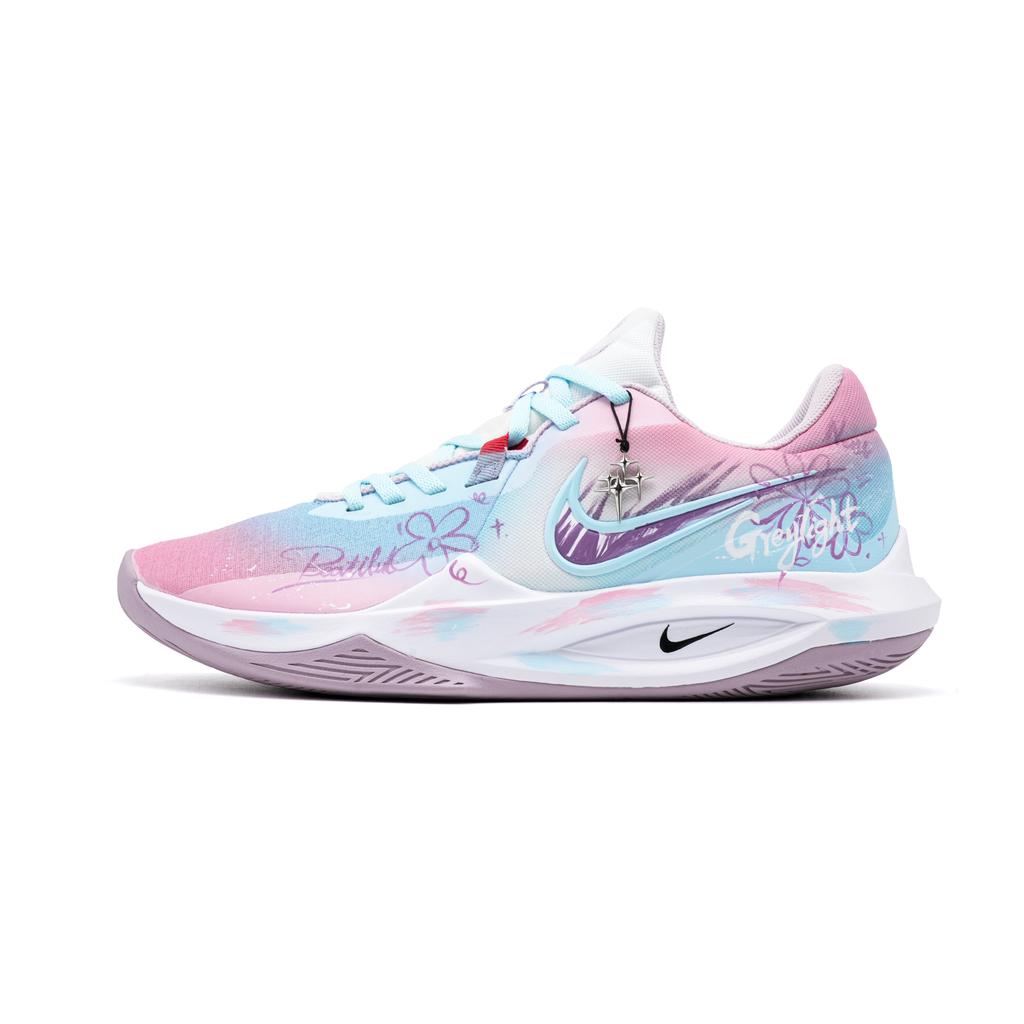 Nike Precision 6 Cherry Blossoms Mesh Cushioning Slip Resistant Abrasion Resistant Low top Basketball Shoes Men's DD9535-100(Team268-)