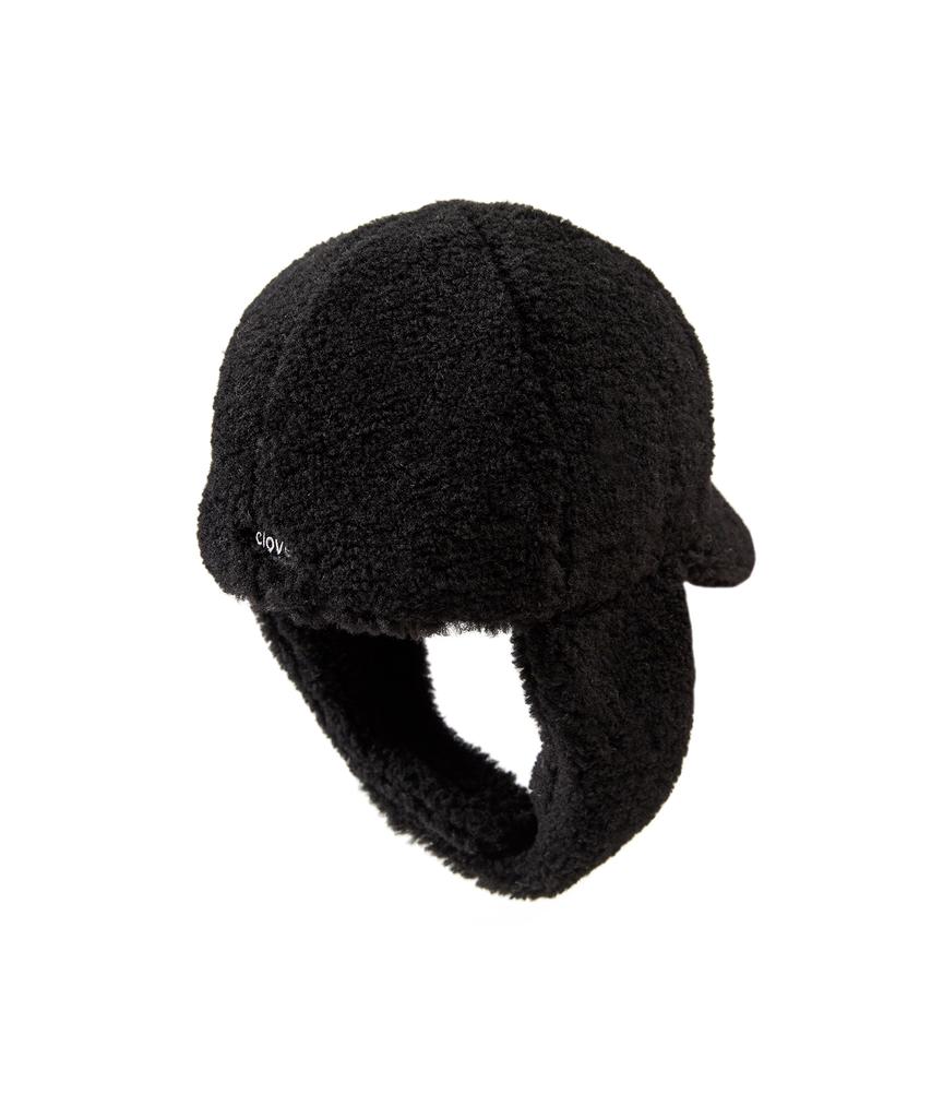CLOVE [24Fw Clove] Teddy Hat_Women (Black)
