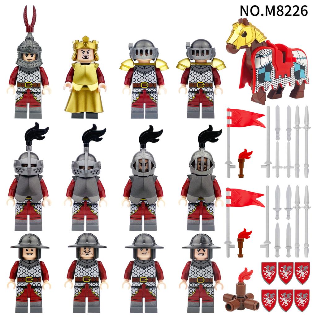 Middle Ages Rohan Knight Regiment Soldier Figurine Building Blocks Toy