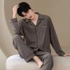 Pyjama van katoen voor heren in grote maten - Lange mouwen, lichtgewicht, geschikt voor alle seizoenen, voor de lente en de herfst