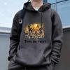 "Halloween"Men's Casual Hoodies Fleece Hip Hop 250g/m² Solid Pullover Sweatshirt Men Sportswear Clothing Sweatshirt Men's Clothing