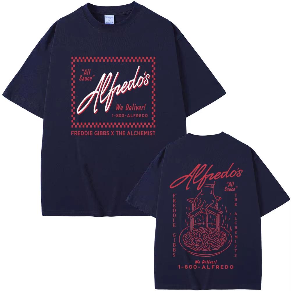 Rapper Freddie Gibbs und The Alchemist Alfredo Die Tour T-Shirt Unisex Damen Hip Hop Mode Popmusik T-Shirt Popmusik T-Shirts
