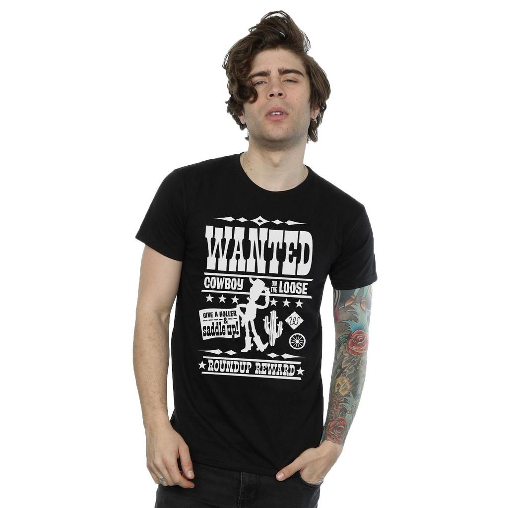 Disney Mens Toy Story Wanted Poster T-Shirt