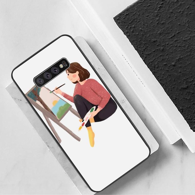 

Давайте рисовать вместе Чехол для телефона для Samsung Galaxy S7 Edge Plus S9 S20Plus S20ULTRA S10lite S225G S10 Чехол GalaxyS21S30