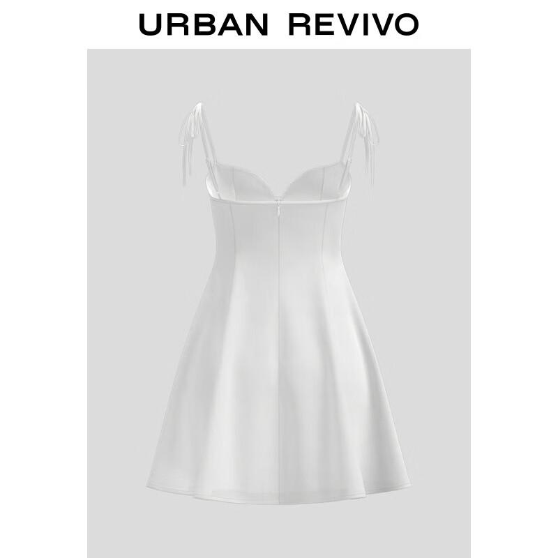 

UR 2025 Women s Bow-Accent A-Line Strappy Mini Dress S