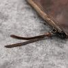 Genuine Leather, Vegetable Tanned Leather, Handmade Coloring, Retro Style, Long, Lightweight Texture, Mini Coin Purse