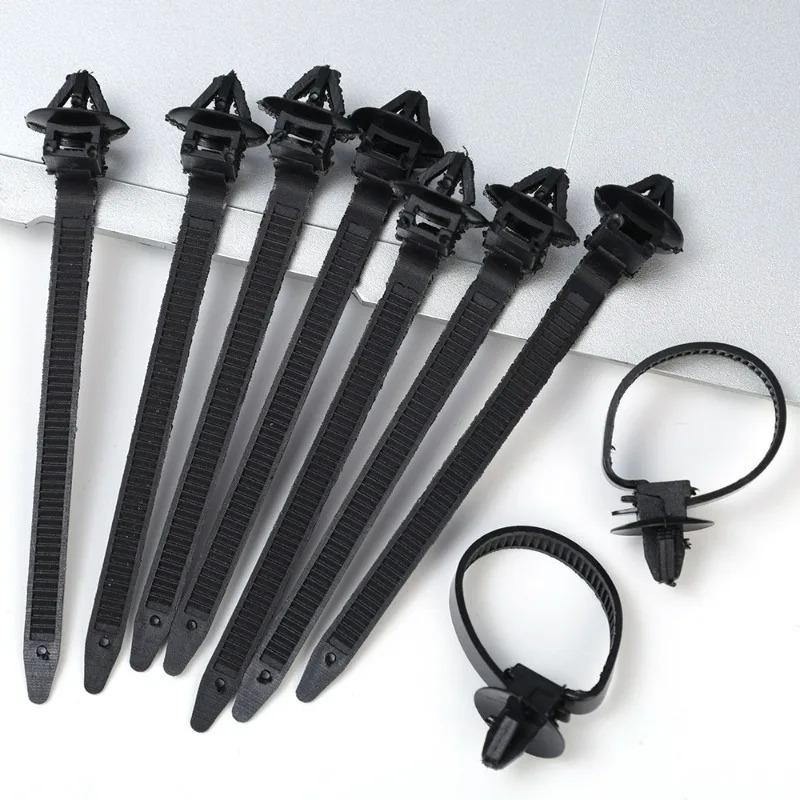 Nylon Cable Tie Wrap Fixed Fastener Clips Cars Mount Wire Tie Clip Car Hose Fastening Zip Strap Kit for Nissan Fiat Citroen VW
