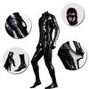 Sexy Men Faux Latex Pu Bodysuit Cosplay Wetlook Maid Tights Zentai Full Body Cover Bodysuit Club Catsuit Outfits Maid Leotard