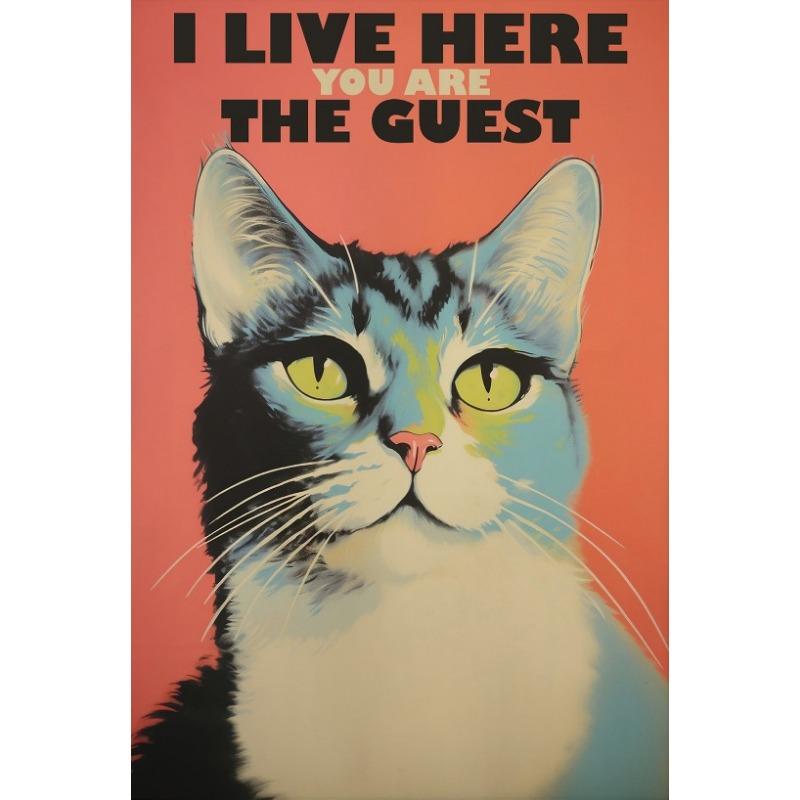 

Винтажные Кошки и Собаки Забавный Постер Трендовый Ретро Настенный Декор Холст Печать Постер Забавные Ретро Кошки Настенный Декор Фанки Настенное Искусство 21cm×30cm NoFrame