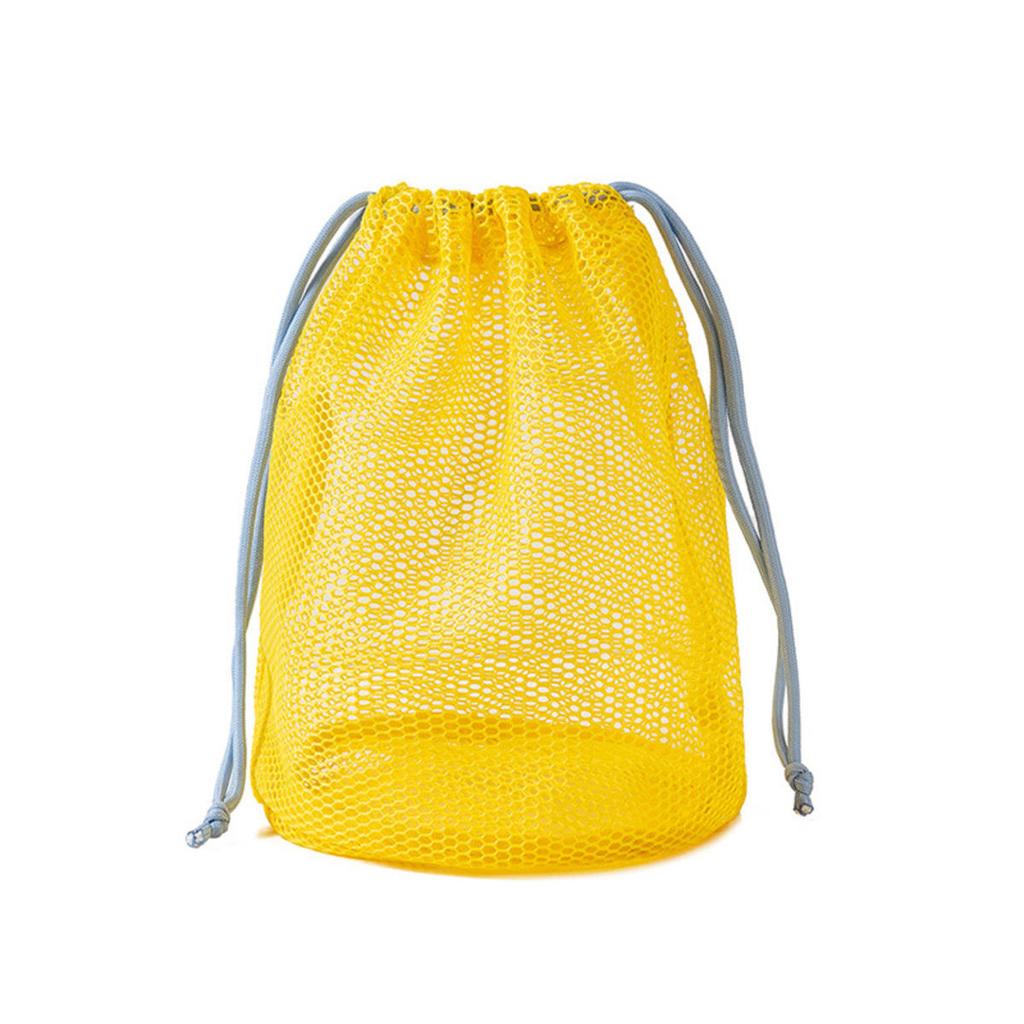Mesh Lazy Toiletry Kits Coin Purse Dopamine Color Cosmetic Storage Bag Drawstring Large Capacity Fashion Travel Bathroom Bag