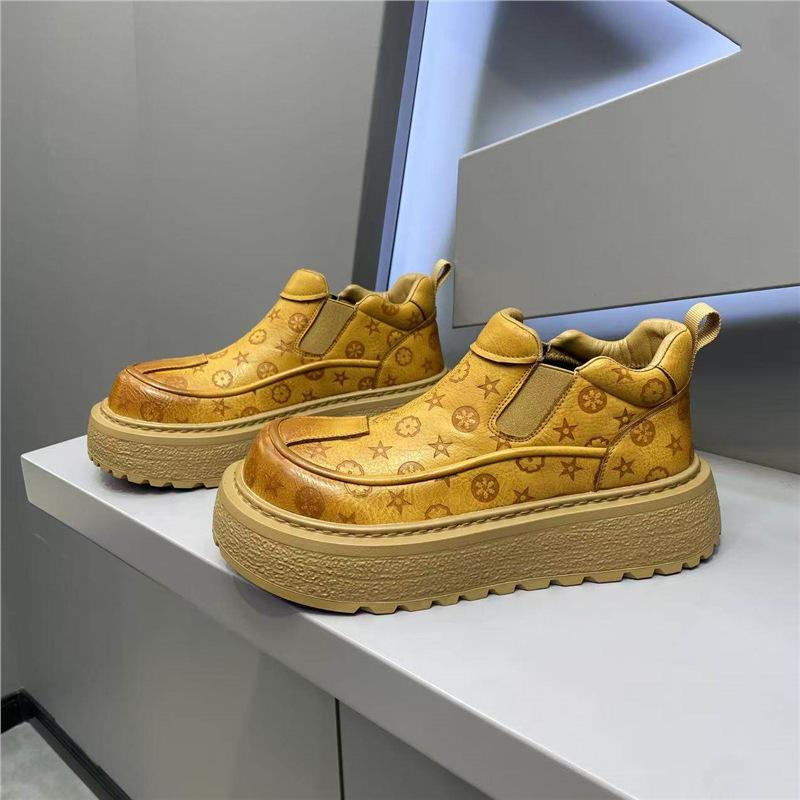 Single Cotton Printed Platform Casual Shoes Jk