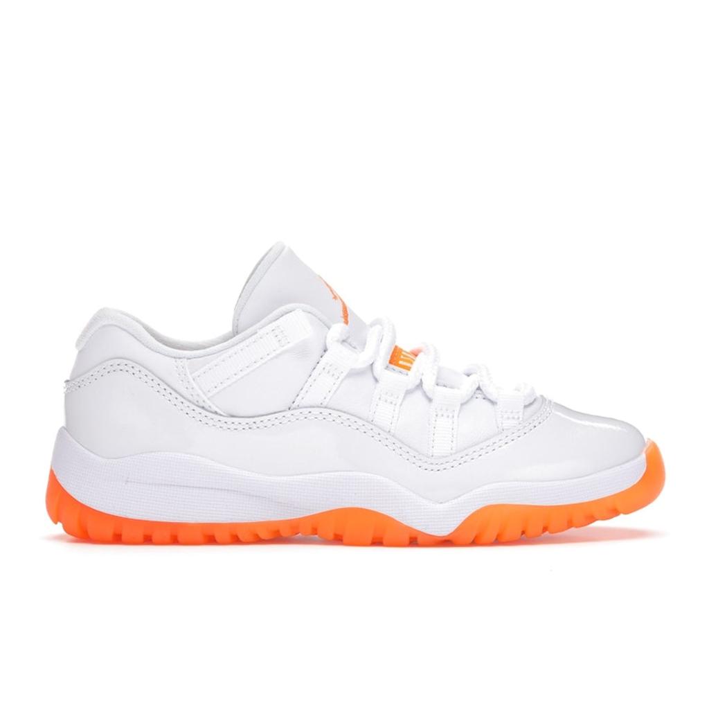 Air Jordan 11 Retro Low PS Bright Citrus Kids Sneakers White DJ4328-139