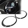 Pair of Headlights and Headlight Lamp Cover Trims for the R55 Clubman | Qiilu Car Headlight Trim Rings | Pair of Headlight Trim Rings, Glossy Black, L