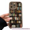 Vintage Book Shelf for iPhone Case Apple 11/12/13 Silicone 15promax Soft 16/15