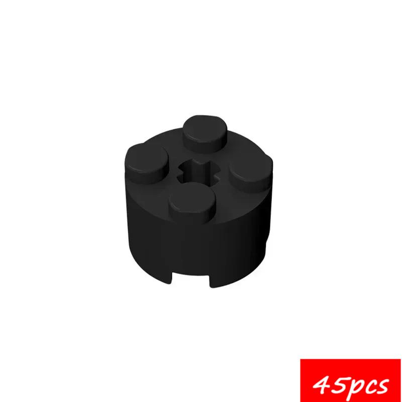 45PCS High-Tech Assemble Particle 6143 6116 39223 3941 2x2 Cylindrical Building Blocks Kit Part Idea DIY Toys For Children Gifts