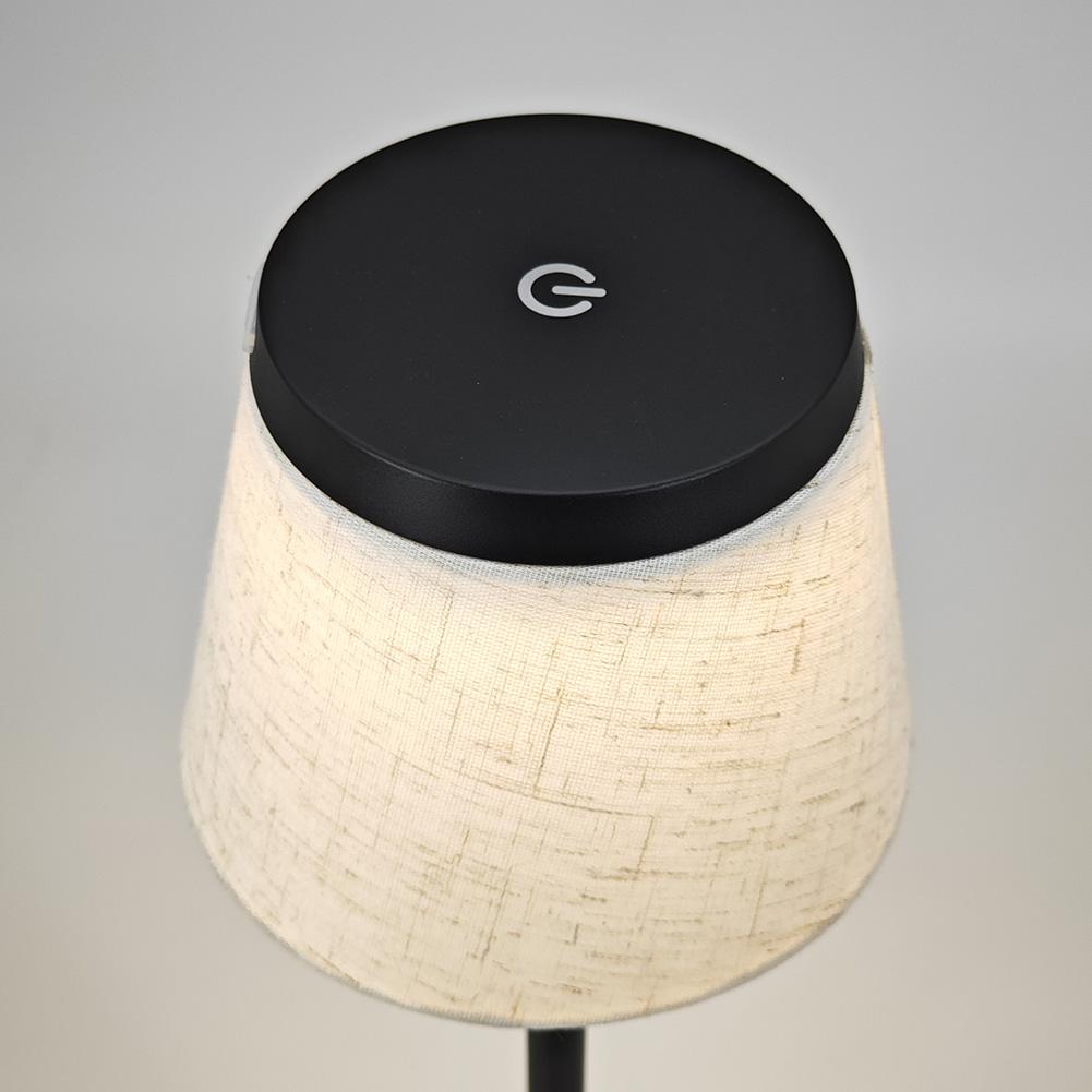 Cordless Table Lamp 1800mAh Battery Operated Portable LED Desk Lamps Touch Dimmable for Restaurant Home Dinner Dining Kitchen