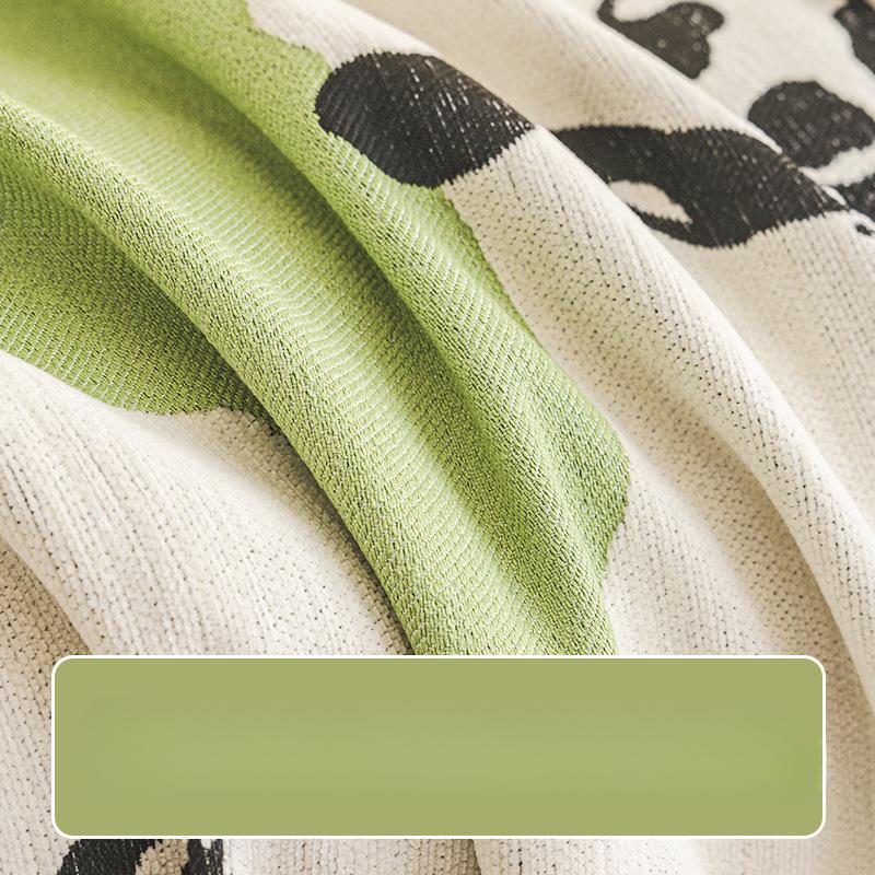 Cartoon Ins Style Sofa Handtuchbezug Stoff Chenille Kratzfest Sofabezug Universalbezug Vier Jahreszeiten Universal Rutschfest Bezug Handtuch