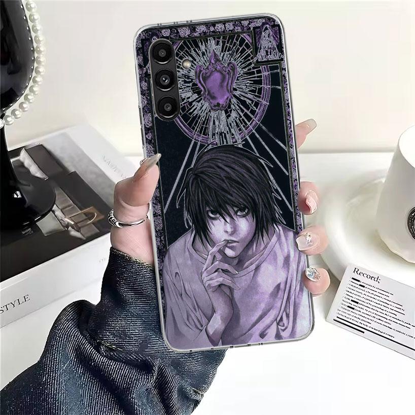 N-Note D-Death L Lawliet Phone Case For Samsung Galaxy A13 A14 A15 A16 A17 A53 A54 A55 A56 A57 A33 A34 A35 A36 A37 A23 A24 A25 A