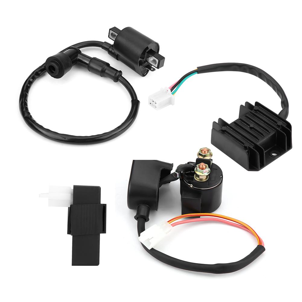 Coil CDI Unit  Rectifier Regulator  Solenoid for 150cc 250cc PIT Quad Dirt Bike ATV Buggy