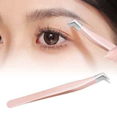 Eyelash Tweezers Stainless Steel 3D Accurate Clip Lash Extensions Supplies Tool Efficient Eyelashes Tweezers for Precise Application