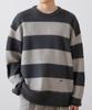 TRIP LE SENS Hairy Stripe Knit_Blue Green