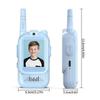 Video Walkie Talkies for Kids, 2 Pack Handheld Rechargeable Video Intercom with Video Camera, Voice Changer, 1.5km Range, for Boys Girls Gift