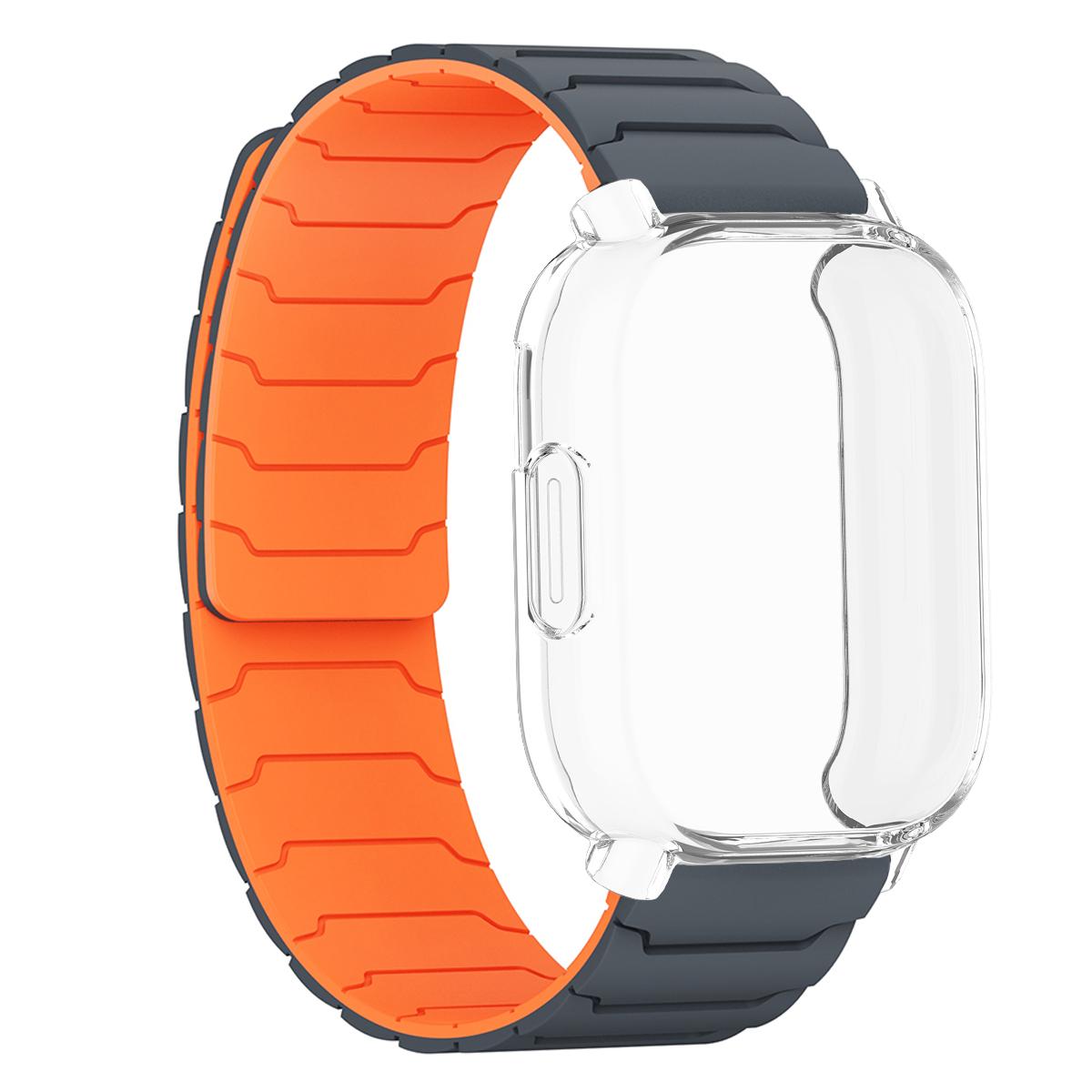 

Чехол + Силиконовый ремешок для Xiaomi Redmi Watch 5 Active Магнитный ремешок Полная TPU-накладка Бампер для Redmi Watch 5 Lite Корпус Браслет Redmi Watch 5 Lite