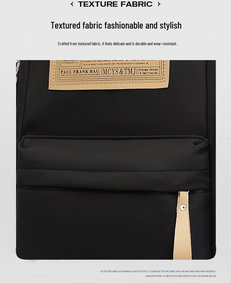 Trend Nylon Backpack for High School Students - Large Capacity Unisex Campus Bag, One Piece Design