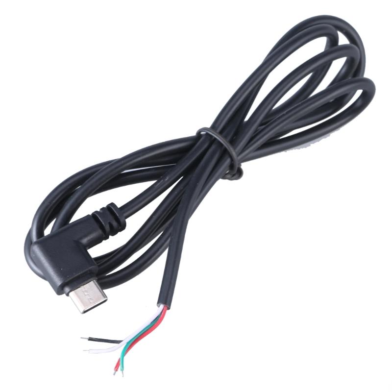 90 Degree/Straight Head USB Type C Male To 4Pin Connector Cable Cord Quick Charge and Sync Cord 480Mbps Speed