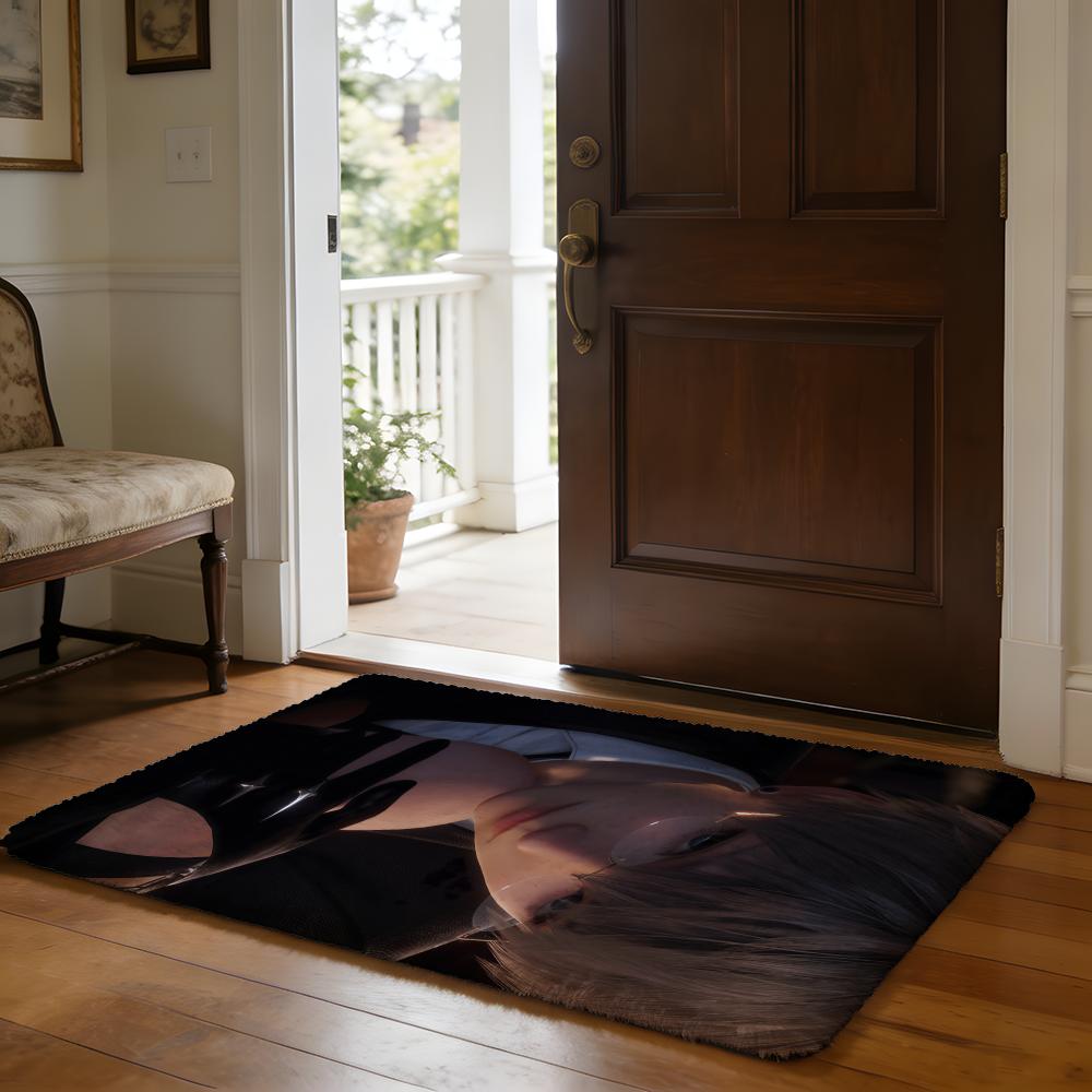 AAster Deepspeac Love Game Floor Mat Soft Flannel Absorbent Mat Non-Slip Rug Home Bedroom Bathroom