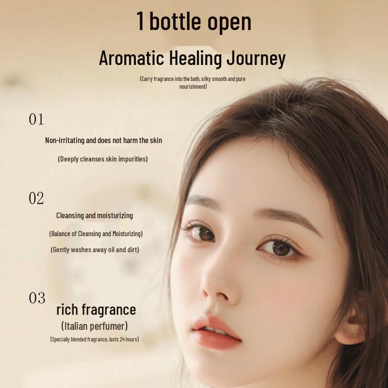 Xunweiji Floral-Fruity Cherry Scented Amino Acid Shower Gel