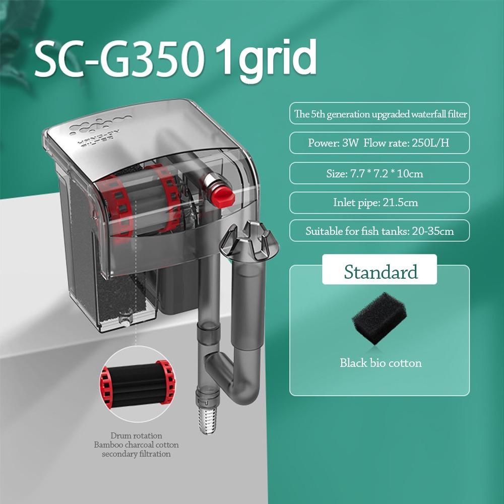 3 in 1 Fish tank filter waterfall Circulating Water Purifier Clean water cycle  for Home