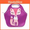 Kids Waterproof Lunch Cooler With Animal Print Design And Rubber Build For Travel And Picnic