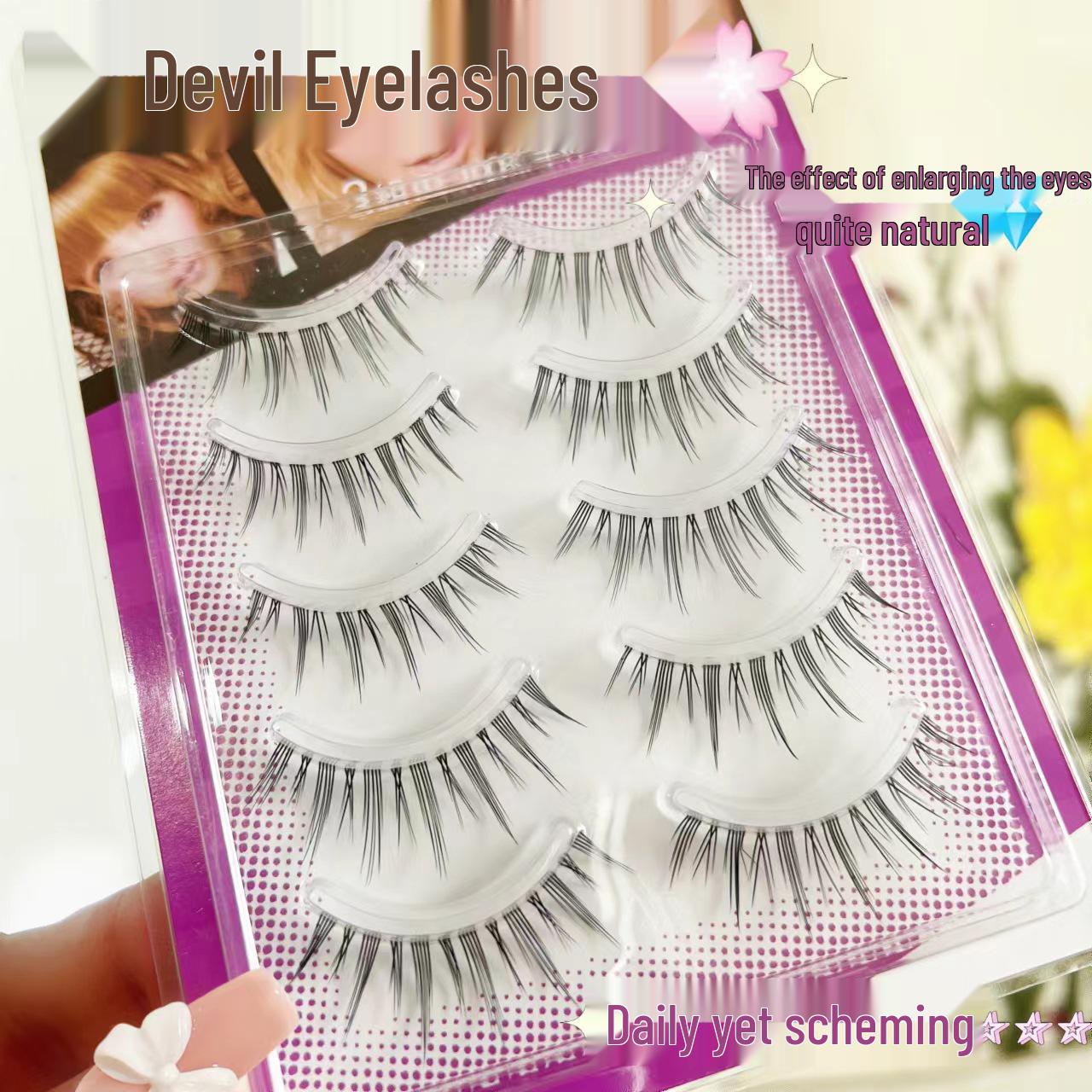 

Sunflower Natural Fairy Eyelashes - Transparent Strip, Daily Wear, Single Piece.
