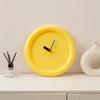 New Wall Mounted Clock Stand Creamy Style Clocks Home Decoration Desktop Silent Wall Decororation Home Garden Dining Room Decor