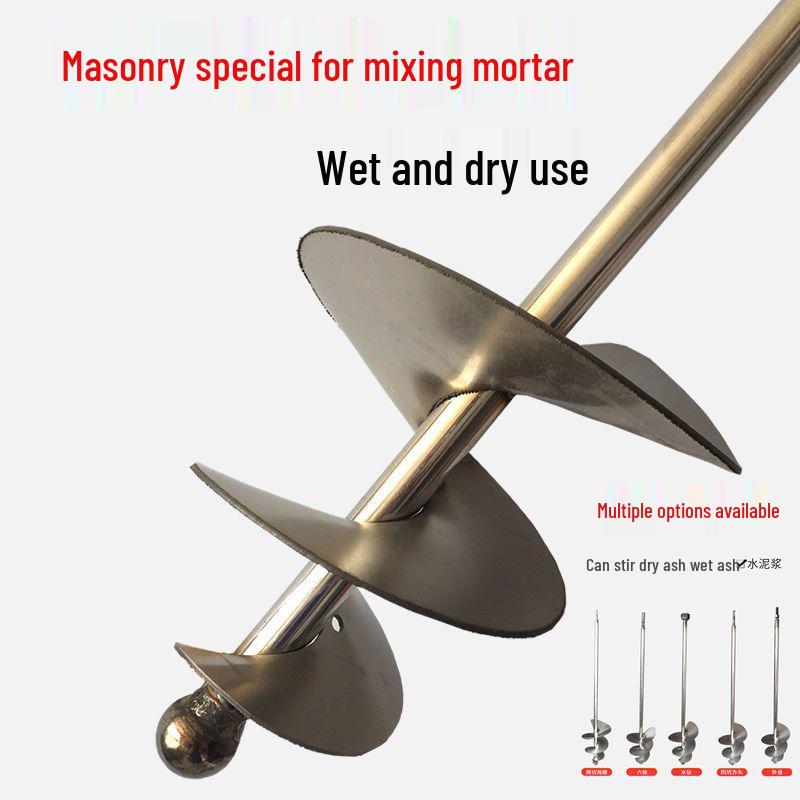 Stainless Steel Hexagonal Mortar Mixing Rod for Electric Hammer
