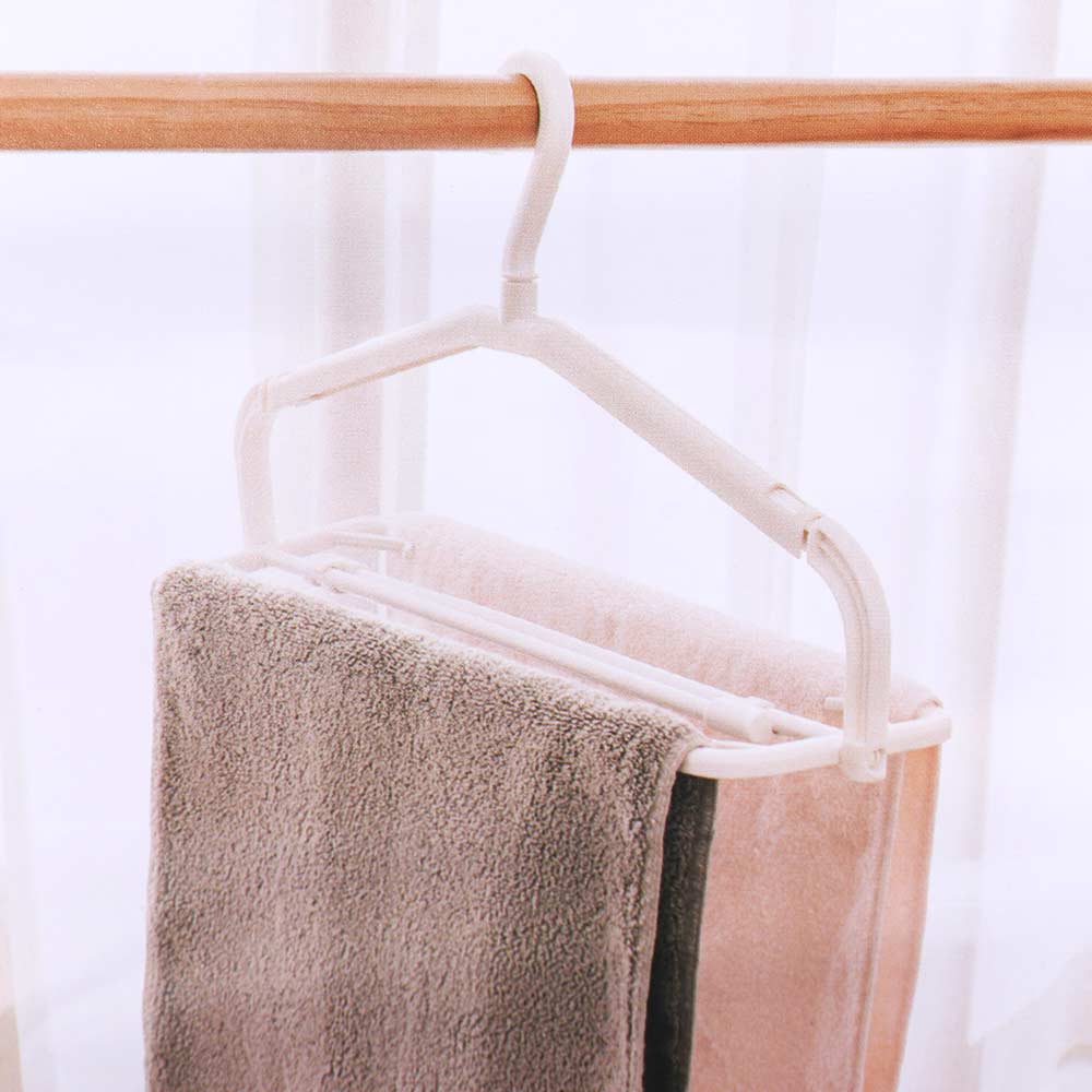 Extensible Stretchable Clothes Drying Rack Non-slip Clothes Display Hangers Trouser Rack  For Home