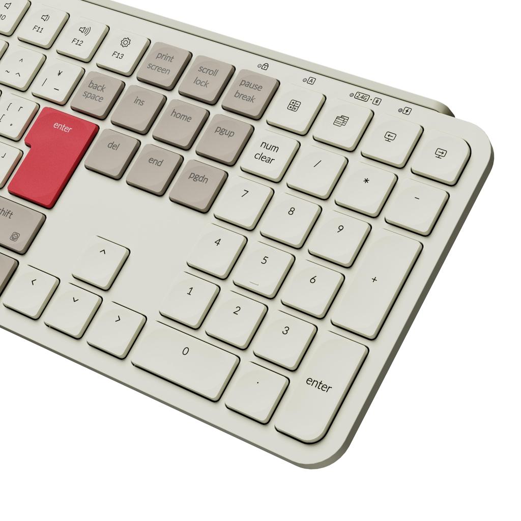 Keychron B6 Pro Wireless with Numeric ZMK Scissor Long Compatible with and Linux JIS Ultra-Slim Keyboard, Full-Size Keypad, Customization, Switches,