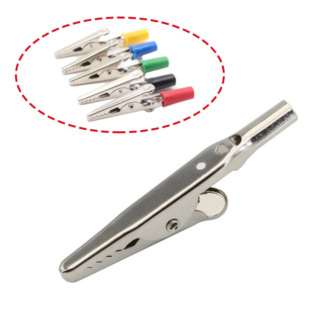 10/20/50Pcs 51mm Metal Alligator Clips Crocodile Electrical Test Cable Lead Probe Clip Battery Clamps 10A Silver Crocodile Clips