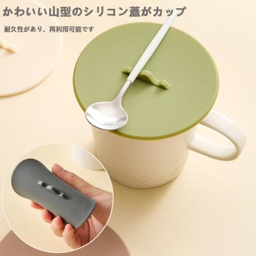 Set of 4 Mug Covers, BetterJonny Silicone Mug Lids with Coasters, Cute Snowflake Shape, Keeps Cups Warm, Stylish Dishwasher Safe, Leak-Proof, Dustproo