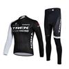 Langarm Fahrradtrikot Set Rennrad Mountainbike Feuchtigkeitsableitend Atmungsaktiv Herren Damen