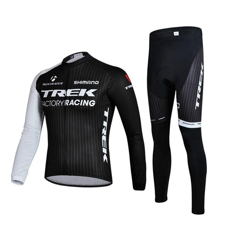 Langarm Fahrradtrikot Set Rennrad Mountainbike Feuchtigkeitsableitend Atmungsaktiv Herren Damen